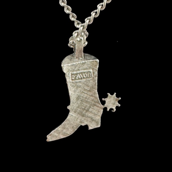 Vintage Avon Cowboy Boot Rodeo Necklace - Picture 4 of 5